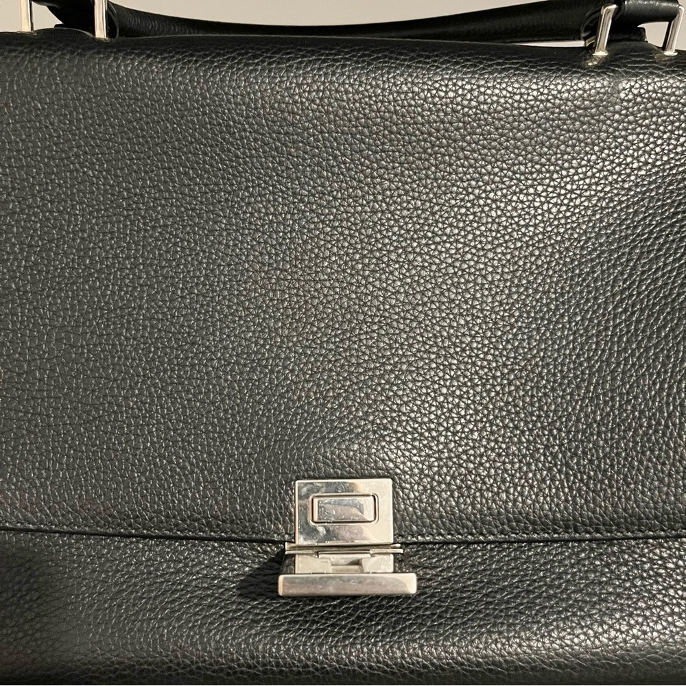 Authentic Céline Trapeze Bag; Small Black - Picture 6 of 13